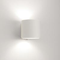 0916 brenta 1 light round white modern wall bracket