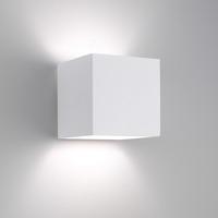 0917 Pienza 1 Light Square White Modern Wall Bracket