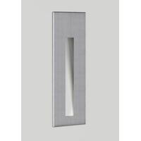 0972 Borgo 55 Brushed Stainless Steel Recessed Wall Light