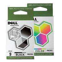 1 x black dell mk990 and 1 x colour mk991 origianl ink cartridges