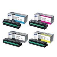 1 Full Set of Samsung CLT-K505L and 1 x Colour Set CLT-C/Y505L Original Toner Cartridges