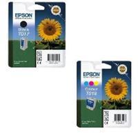 1 x Epson T017 Black and x Epson T018 Colour Original Cartridges