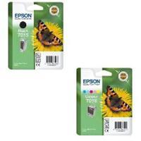 1 x Epson T015 Black and x Epson T016 Colour Original Cartridges