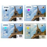 1 x epson t7021 black and x 1 epson t7022 24 colour original cartridge ...