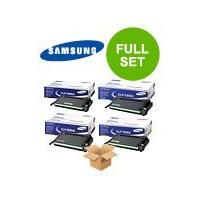 1 Full Set of Samsung CLP-500D7K and 1 x Colour Set CLP-500D5C/M/Y (Original) Toner Cartridges