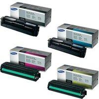 1 Full Set of Samsung CLT-K504S and 1 x Colour Set CLT-C/Y/M504S (Original) Toner Cartridges