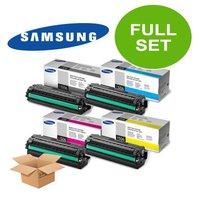 1 Full Set of Samsung CLT-K506L and 1 x Colour Set CLT-C/Y506L (Original) Toner Cartridges