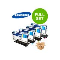 1 Full Set of Samsung CLT-K5082L and 1 x Colour Set CLT-C/M/Y5082L (Original) Toner Cartridges