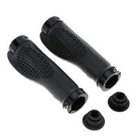 1 Pair MTB Mountain Bike Bicycle Cycling Double Lock-on Handlebar Grips Nonslip Rubber Bar End
