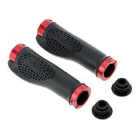 1 Pair MTB Mountain Bike Bicycle Cycling Double Lock-on Handlebar Grips Nonslip Rubber Bar End
