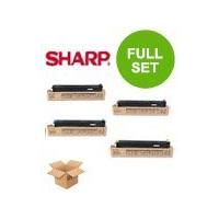 1 Full Set of Sharp MX23GTBA Black and 1 x Colour Set MX23GTC/M/YA (Original) Toner Cartridges