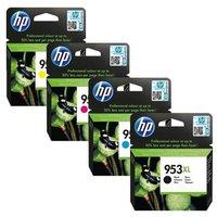 1 full set hp 953xl black and 1 colour set 953xl cmy original high cap ...