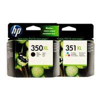 1 x Black HP 350XL and 1 x Colour Set HP 351XL (Original)