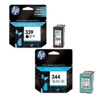 1 x Black HP 339 and 1 x Colour Set HP 344 (Original)