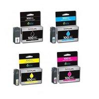 1 full set of lexmark 100xl black and 1 x colour set 100xl original in ...