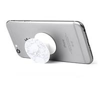 1 pc Phone Stand Holder Marble Pattern Plastic Telescopic Support 360 Rotating for Mobile Phone