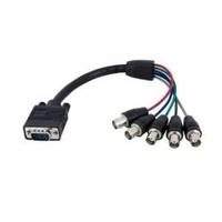1 ft Coax HD15 VGA to 5 BNC RGBHV Monitor Cable - M/F