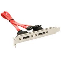 1 PORT SATA TO ESATA SLOT PLATE - .