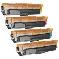 1 full set of brother tn241bk and 1 x colour set tn241cy remanufacture ...