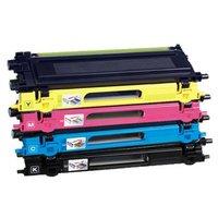 1 full set of brother tn135bk and 1 x colour set tn135cmy remanufactur ...