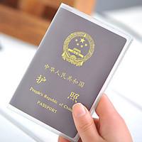 1 PC Passport Holder ID Holder Passport Cover Waterproof Dust Proof Ultra Light(UL) Portable for Travel Storage PVC