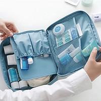 1 PC Travel Bag Toiletry Bag Travel Tote Cosmetic Bag Waterproof Portable Multi-function Hanging for Unisex Travel Storage Nylon-Dark