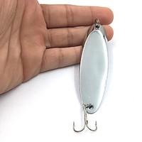 1 pcs Metal Bait Spinner Baits Spoons Fishing Lures Spoons Metal Bait Silver g/Ounce, ? mm inch, MetalSea Fishing Bait Casting Spinning