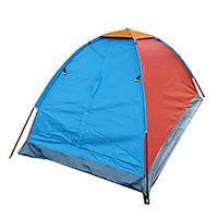 1 person Tent Single Fold Tent Two Rooms Camping Tent 1000-1500 mm Fiberglass OxfordMoistureproof/Moisture Permeability Waterproof