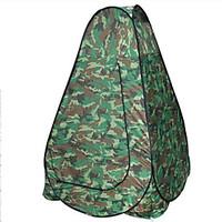 1 person Tent Double Fold Tent One Room Camping Tent 2000-3000 mm Fiberglass Oxford Waterproof Portable-Hiking Camping-Camouflage