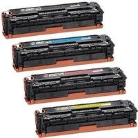 1 Full Set of Canon 731BK and 1 x Colour Set 731C/M/Y (Remanufactured) Standard Capacity Toner Cartridges