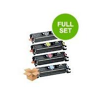 1 Full Set of Canon EP87BK and 1 x Colour Set EP87C/M/Y (Remanufactured) Toner Cartridges