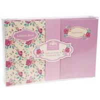 1 X Floral Design Notebook And Address Book Gift Set Special Mothers Day Gift