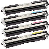 1 Full Set of Canon 729BK and 1 x Colour Set 729C/M/Y (Remanufactured) Toner Cartridges