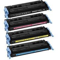 1 Full Set of Canon 707BK and 1 x Colour Set 707C/M/Y (Remanufactured) Toner Cartridges