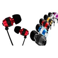 1, 2 or 3 Pairs of In-Ear Headphones - 6 Colours!