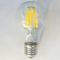 1 pcs kwbled E26/E27 12W 12 COB 1050 lm Warm White / White A60(A19) edison Vintage LED Filament Bulbs 220V