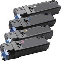 1 Full Set of Dell 593-10258 Black and 1 x Colour Set 593-10259-61C/M/Y (Remanufactured) Toner Cartr