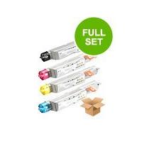 1 Full Set Dell 593-10121 Black and 1 x Colour Set 593-10119-25 (Remanufactured) Toner Cartridges