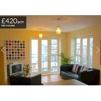 1 double room in modern 2 bed apartment