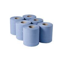 1 Ply Blue Centrefeed Rolls 290mx180mm Pack of 6 CBL290S