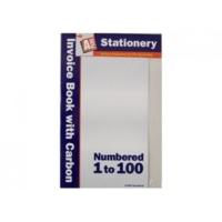 1 to 100 numbered invoice book with carbon paper