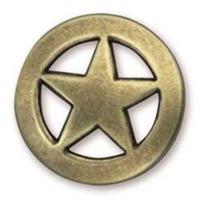 1 brass ranger star concho