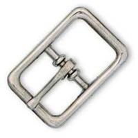 1 nickel plated bridle buckle