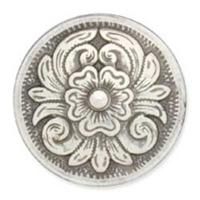 1 silver diablo round concho