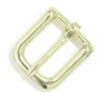 1 brass plated bridle buckle