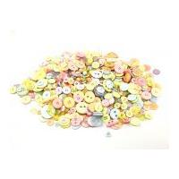 1 Kilo Huge Assorted Bag of Buttons Pastels