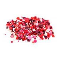 1 Kilo Huge Assorted Bag of Buttons Pink