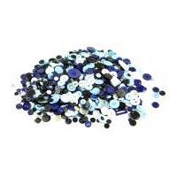 1 Kilo Huge Assorted Bag of Buttons Blue