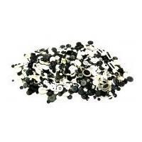 1 Kilo Huge Assorted Bag of Buttons Black & White