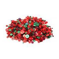 1 Kilo Huge Assorted Bag of Buttons Christmas